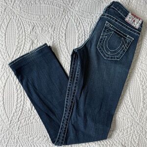 Vintage True Religion Y2K Women’s Jeans – Dark Wash, Size 28